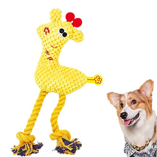WESEEDOO Hunde Spielzeug hundespielzeug Ball Hund Seil Spielzeug Tough Hund Spielzeug Hund Spielzeug für langeweile Hund kaut Lange anhaltende natürliche Yellow von WESEEDOO