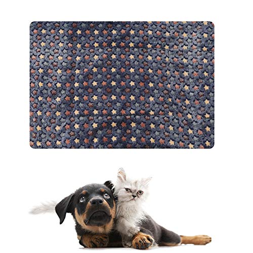 WESEEDOO Hundedecken Hundedecke Hundebett klein Warme Hundedecke Katzenbetten Flauschige Katze Mat Haustierdecke Hundebett Zubehör Katzendecke Welpendecken Blue 1,l von WESEEDOO