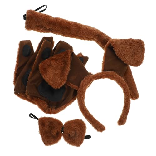 WESIEVYA 1 Set Hunde Rollenspiel Zubehör Dekoratives Fliege Stirnband Requisiten Hundekopfschmuck Party Kopfschmuck Hunde Cosplay Stirnband Stirnbänder Für Cosplay Hunde von WESIEVYA