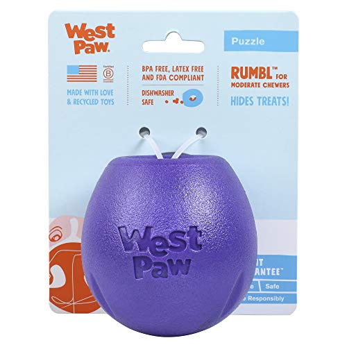 West Paw Dog Spielzeug Echo Rumbl S lila 8cm von WEST PAW