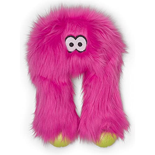 West Paw Rowdies™ Wilson - Pluche Hondenspeelgoed - Sterke Knuffel met Pieper in Roze, Groen en Geel - Ideaal voor Trekspel - Wilson Hot Pink von WEST PAW