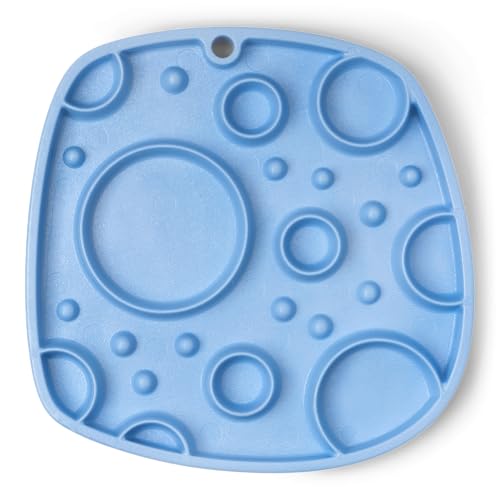 West Paw Seaflex Bubbles Feast Mat - All-in-One, Slow Feeder, Lick Mat - Fördert Futtersuche & Futtererkundung - Engagiert wählerische Esser & langsames Füttern - Vielseitig - Leicht zu reinigen, von WEST PAW