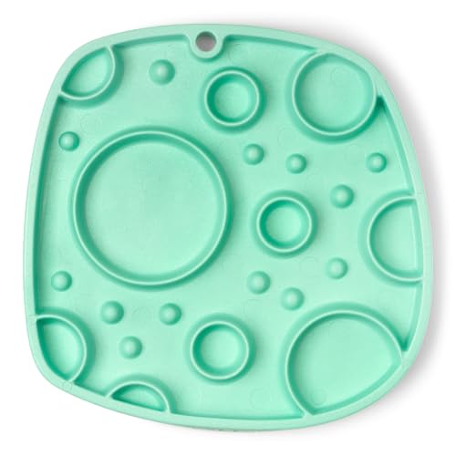 West Paw Seaflex Bubbles Feast Mat - All-in-One, Slow Feeder, Lick Mat - Fördert Futtersuche & Futtererkundung - Engagiert wählerische Esser & langsames Füttern - Vielseitig - Leicht zu reinigen, von WEST PAW