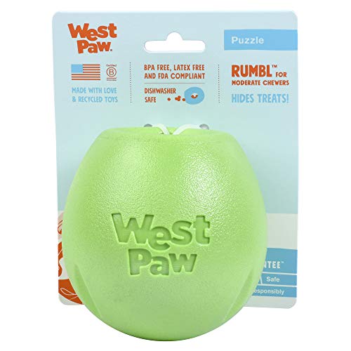 WestPaw Dog Spielzeug Echo Rumbl L grün 10 cm von WEST PAW