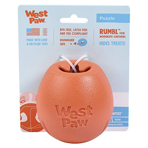 WestPaw Dog Spielzeug Echo Rumbl S orange 8cm von WEST PAW