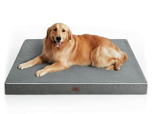 Orthopädisches Hundebett, extra groß, XXL, Plüsch, waschbar und wasserdicht, für große Hundekäfige, Schaumstoffmatte mit abnehmbarem Bezug Orthopädisches Hundebett, extra groß, XXL, Plüsch, waschbar und wasserdicht, für große Hundekäfige, Schaumstoffmatte mit abnehmbarem Bezug von WESTERN HOME