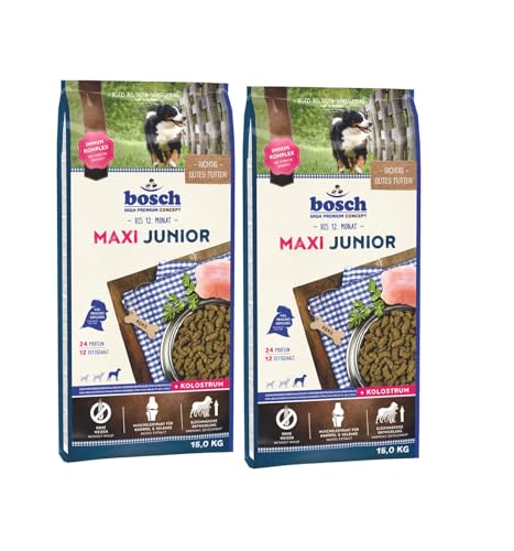 Bosch Maxi Junior 2 x 15kg Sparpaket Trockenfutter für Hunde von WET-ART