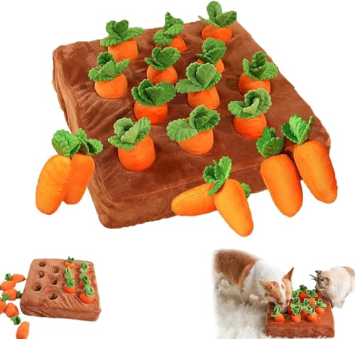 Katzen karotte Spielzeug, Hunde karotte Plüsch tier, Kreative gefüllte Biss karotte, Förderung des Haustier trainings, Carrrot Katzen puzzle Spielzeug, Karotte interaktives Hunde-Plüsch tier-2PCS von WEedsy