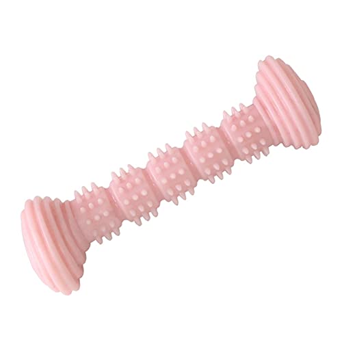 Kauspielzeug für Hunde für Welpen, Spielzeug zum Zahnen für Haustiere zum Spielen und Zähneputzen, robust, unverwüstlich (Color : Pink) von WFLY