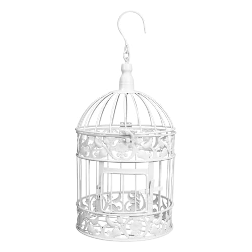 WG_FJEWLFV Bird Cage for Small Birds Durable Spacious Aviary Easy Access Door Includes Perches Slide-Out Feeder Ideal for Parrots Canaries Finches Sturdy Frame Compact Size Decorative and Functional von WG_FJEWLFV