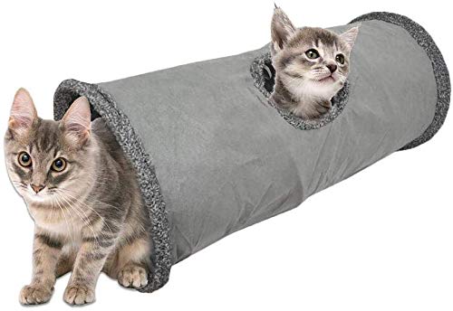 WHATPYM Katzenspielzeug Katzentunnel, Katze Spielzeug Hundenspielzeug Spieltunnel Pet Play Tunnel Tube für Katze, Welpe, Kitty, Kätzchen, Kaninchen von WHATPYM