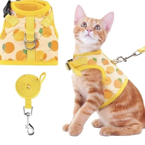 Halsbänder, Leinen und Transportboxen – Sorgen Sie for die Sicherheit Ihrer Katze – das perfekte Zubehör for Spaziergänge und for Spielen!(Lemon-Yellow,S) von WHB-LOIDBESVE