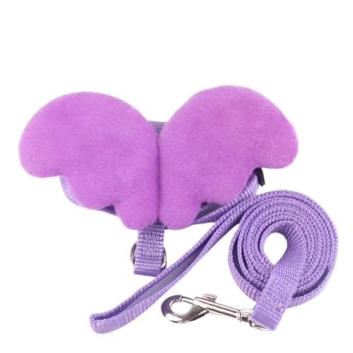 WHB-LOIDBESVE Halsbänder, Leinen und Transportboxen – Sorgen Sie for die Sicherheit Ihrer Katze – das perfekte Zubehör for Spaziergänge und for Spielen!(PURPLE,M 3.5-7kg) von WHB-LOIDBESVE