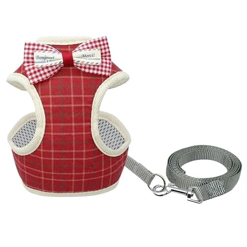 WHB-LOIDBESVE Halsbänder, Leinen und Transportboxen – Sorgen Sie for die Sicherheit Ihrer Katze – das perfekte Zubehör for Spaziergänge und for Spielen!(Red,L suit dogs 7-10kg) von WHB-LOIDBESVE