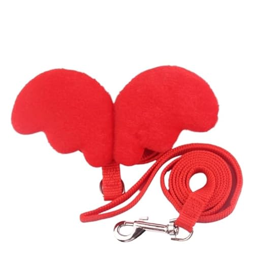 WHB-LOIDBESVE Halsbänder, Leinen und Transportboxen – Sorgen Sie for die Sicherheit Ihrer Katze – das perfekte Zubehör for Spaziergänge und for Spielen!(Red,M 3.5-7kg) von WHB-LOIDBESVE