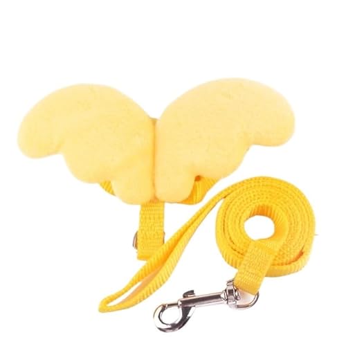 WHB-LOIDBESVE Halsbänder, Leinen und Transportboxen – Sorgen Sie for die Sicherheit Ihrer Katze – das perfekte Zubehör for Spaziergänge und for Spielen!(Yellow,M 3.5-7kg) von WHB-LOIDBESVE