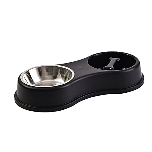 WHFCBJBW Base Dog Slow Feeding Bowls Dog Feeder Bowls and Drinkers Stainless Steel Pet Feeders Pet Dogs Accessories von WHFCBJBW