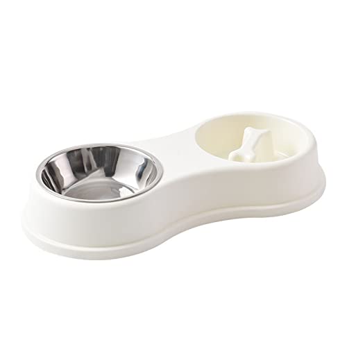 WHFCBJBW Base Dog Slow Feeding Bowls Dog Feeder Bowls and Drinkers Stainless Steel Pet Feeders Pet Dogs Accessories von WHFCBJBW