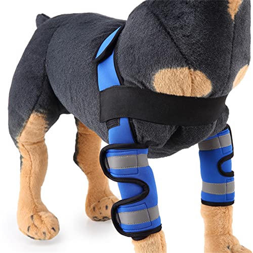 WHFCBJBW Hunde-Beinbandage, Ellenbogenbandage, Schutz für Hunde, gegen Lecken, Wunden, Knie, Knie von WHFCBJBW