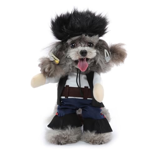 WHFCBJBW Hunde-Halloween-Kleidung, lustige Hundekleidung, Strumpfhalter, lustige Haustierkostüme für Hunde, Haustier-Kostüm, Cosplay-Kostüm, Stehkleidung von WHFCBJBW