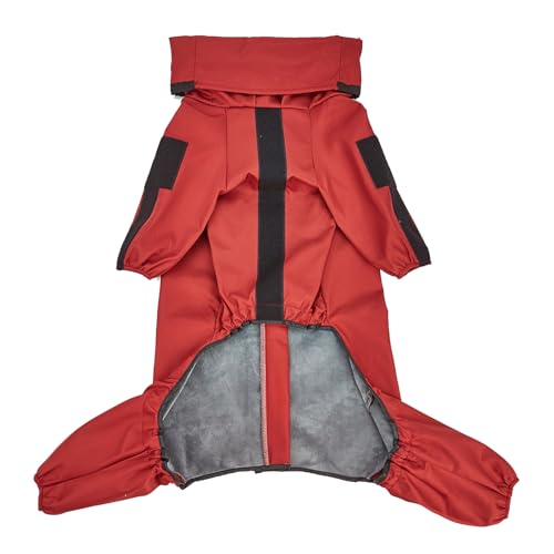 WHFCBJBW Hunde-Regenmantel, Ponchos, Kapuzenpullover, 7 Größen zur Auswahl, verstellbar, Haustier-Regenmantel, Regenbekleidung, Spaziergänge und Ausflüge von WHFCBJBW