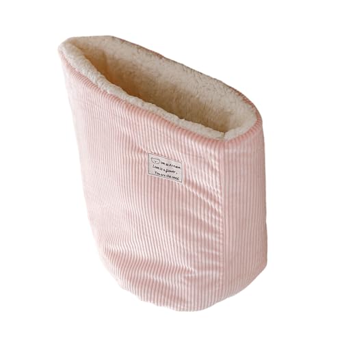 WHFCBJBW Plüsch-Katzen-Winterschlafsack, weich, isoliert, Katzennest für kaltes Wetter, bequem, warm, Liege, Bett, Ruhekissen von WHFCBJBW