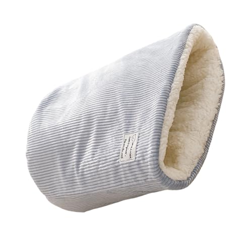 WHFCBJBW Plüsch-Katzen-Winterschlafsack, weich, isoliert, Katzennest für kaltes Wetter, bequem, warm, Liege, Bett, Ruhekissen von WHFCBJBW