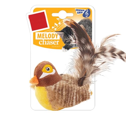 WHFCBJBW Simuliertes Vogel, Stimmaktiviertes Spielzeug, singende Geräusche, Spielzeug, sprechende Papageien, Vogelspielzeug, stimulierendes Indoor-Vogelaktivitätsspielzeug von WHFCBJBW