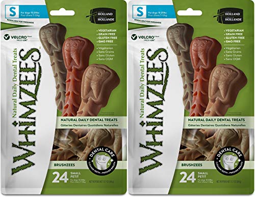 (2 Pack) Whimzees Small Toothbrush Natural Healthy Daily Dental Dog Treats von WHIMZEES