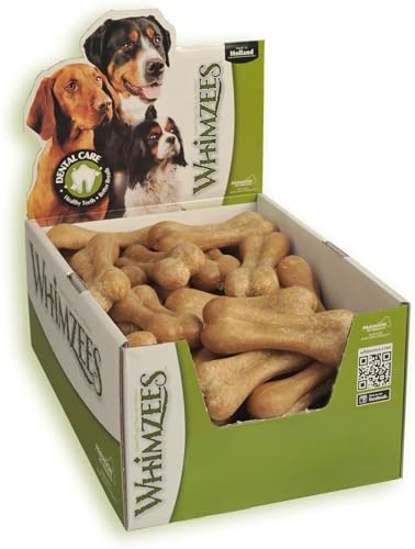 Whimzees Natural Dental Hunde-Leckerlis Reisknochen, groß, 1 x 23 cm von WHIMZEES