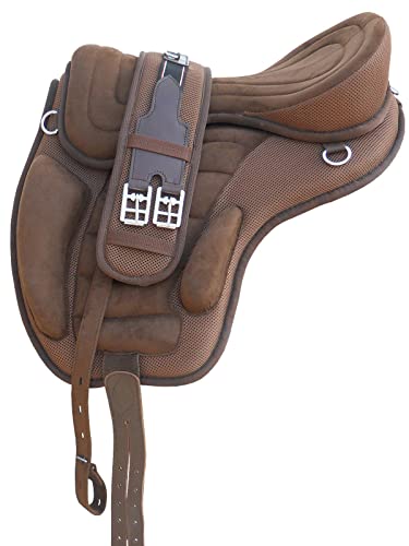 WILD RACE Freemax Sattel Baumloser Sattel/Treeless Saddle Freemax Saddle (11", (Brown) von WILD RACE