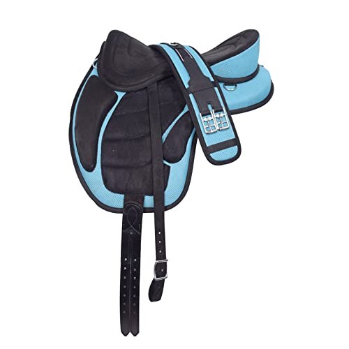 WILD RACE Freemax Sattel Baumloser Sattel/Treeless Saddle Freemax Saddle (11", (Turquoise) von WILD RACE