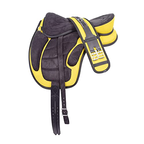 WILD RACE Freemax Sattel Baumloser Sattel/Treeless Saddle Freemax Saddle (11", (Yellow) von WILD RACE