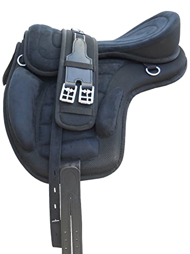 WILD RACE Freemax Sattel Baumloser Sattel/Treeless Saddle Freemax Saddle (12", (Black) von WILD RACE