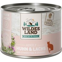 WILDES LAND Adult 6x200g Huhn & Lachs von WILDES LAND