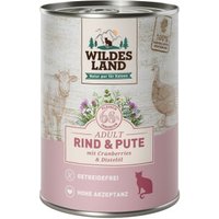 WILDES LAND Adult 6x400g Rind & Pute von WILDES LAND