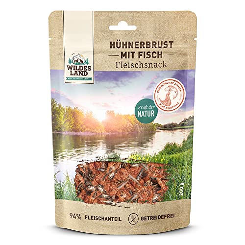 Wildes Land Leckerlis für Hunde, Huhn, 200 g von WILDES LAND