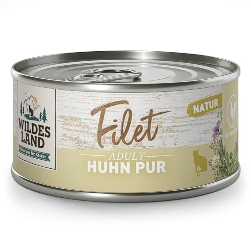 Wildes Land - Filet Huhn Pur | Natur - 12x80g - Nassfutter von WILDES LAND