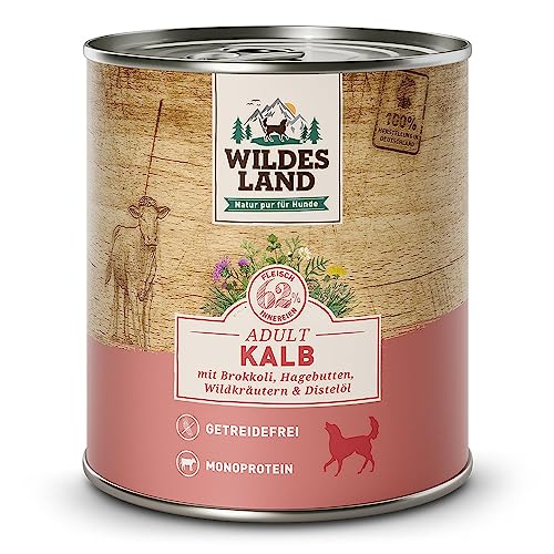 Wildes Land Nassfutter für Hunde, Rindgeschmack, 6 x 400 g von WILDES LAND