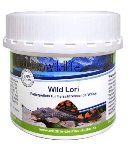 WILDLIFE Wild Lori 150g (250 ml - Natürliche Futterpellets für fleischfressende Welse, 150 g von WILDLIFE