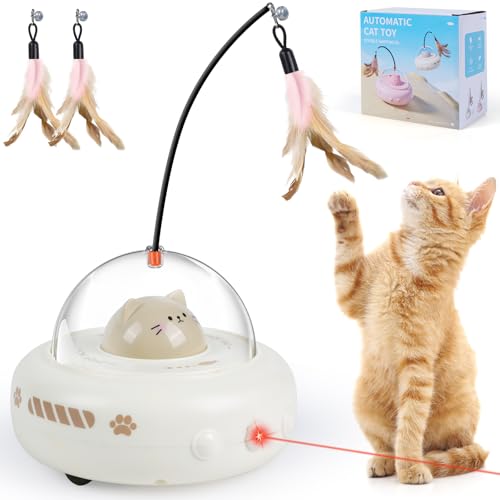 WILLONG 3-in-1 Katzenspielzeug Selbstbeschäftigung,Interaktives Spielzeug für Katzen,Katzenspielzeug Elektrisch &USB Aufladbar von WILLONG