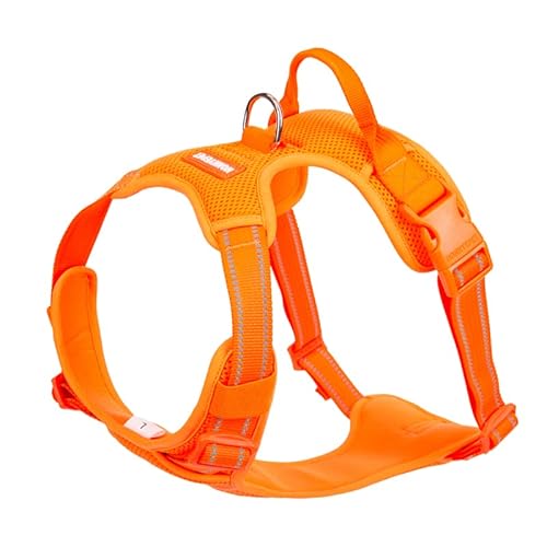 WINHYEPET HP5652 Hundegeschirr, verstellbar, Nylon, reflektierend, bequem und atmungsaktiv, explosionssicher, Spaziergang, Training, Outdoor, Camping von WINHYEPET