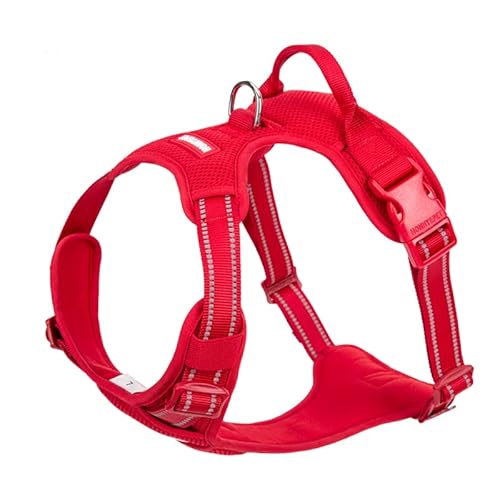 WINHYEPET HP5652 Hundegeschirr, verstellbar, Nylon, reflektierend, bequem und atmungsaktiv, explosionssicher, Spaziergang, Training, Outdoor, Camping von WINHYEPET