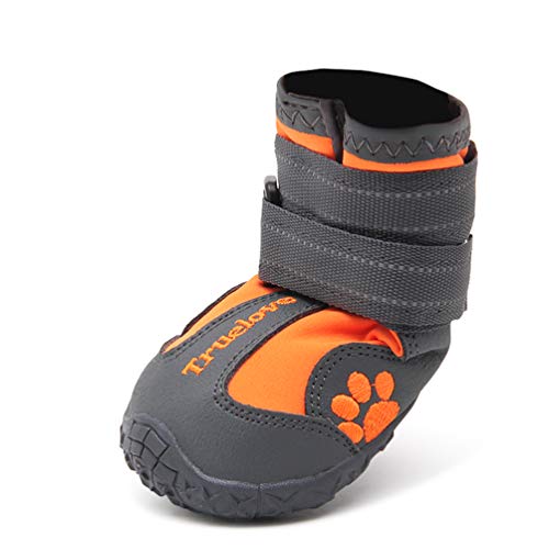 WINHYEPET Hundeschuhe, wasserdicht, reflektierend, atmungsaktiv, weich, robust, schützt die Pfotenabdrücke des Hundes, 4 Farben, 8 Größen von WINHYEPET