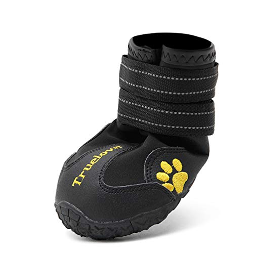 WINHYEPET Hundeschuhe, wasserdicht, reflektierend, atmungsaktiv, weich, robust, schützt die Pfotenabdrücke des Hundes, 4 Farben, 8 Größen von WINHYEPET