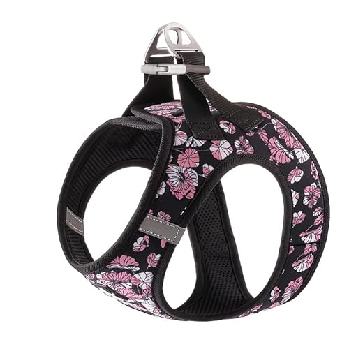 WINHYEPET Truelove Hundegeschirr, weiches Air-Mesh, verstellbar, reflektierend, Haustierweste, kleine und mittelgroße Rassen, kein Ziehen, verstellbares Hundegeschirr TLH3016 (Schwarz, Größe L) von WINHYEPET