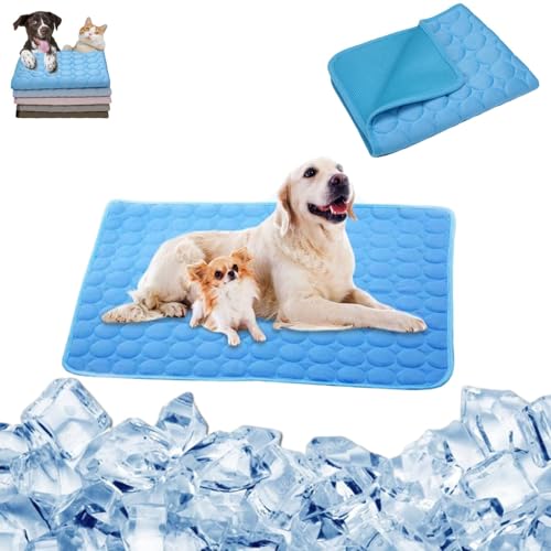 WIWIDANG Hundeliebling Pet Cool v.3 - Premium Kühlmatte Für Hunde (Blau, 100 * 70CM) von WIWIDANG