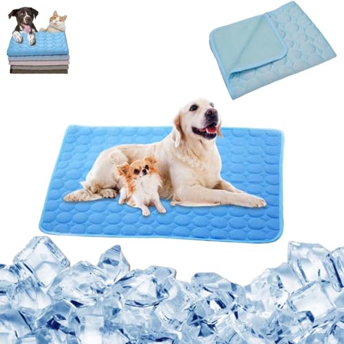 WIWIDANG Hundeliebling Pet Cool v.3 - Premium Kühlmatte Für Hunde (hellblau, 100 * 70CM) von WIWIDANG