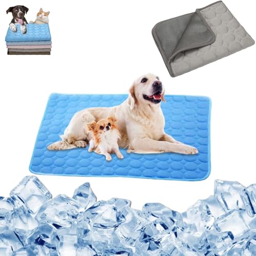 WIWIDANG Hundeliebling Pet Cool v.3 - Premium Kühlmatte Für Hunde (hellgrau, 100 * 70CM) von WIWIDANG