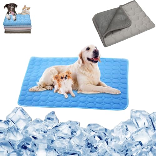 WIWIDANG Hundeliebling Pet Cool v.3 - Premium Kühlmatte Für Hunde (hellgrau, 70 * 55CM) von WIWIDANG